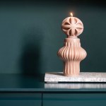The Countess Hand Poured Totem Sculpted Candle - Beige