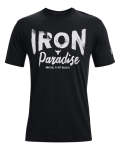 Men's Project Rock Iron Paradise Short Sleeve - Black Md