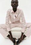 Textured-weave Shirt - Light Pink