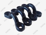 Plastic Saddle Eyestrap Black Pack Of 4
