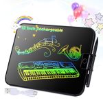 Lcd Writing Tablet For Kids 12 Inch Rechargeable Toddler Doodle Board Drawing Tablet Erasable Reusable Electronic Drawing Pads E