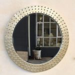 Round Mirror With Bobbles – Gold – 74CM