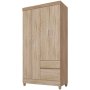 Lotus Wardrobe 4 Door And 2 Drawer Walnut/vanilla