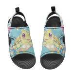 Pointodoor Boys Cartoon Sandals 3D Turtle Print Athletic Sport Water Sandals Lightweight Hiking Summer Shoes For Kids Toddler Us