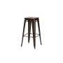 Bronx Barstool With Wood - Rustic