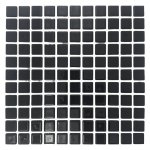 Crystal Glass Mosaic Tile Solid Black 30CM X 30CM