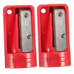 Osaladi 2PCS Portable Handheld Pencil Sharpener Easy To Use Stationery Tool For Home Office And Classroom Design Efficient Manua