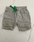 Keedo Black And Striped Shorts 12 18M