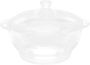 Heat-resistant 2.5L Glass Stockpot With Lid Double Ear Noodle Bowl High
