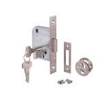 Deadlock Cylinder Lock - Satin Nickel