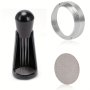 3PCS/SET 51/58MM Espresso Accessories Kit Wdt Tool Dosing Funnel And Puck Screen Set Coffee Needle Distribution Stirrer Portafilter Dosing Ring For Barista 51/58MM