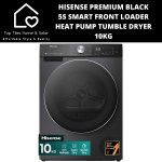 Hisense Premium Black 5S Smart Front Load Heat Pump Tumble Dryer - 10KG