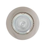 Eurolux - Downlight Auminium Straight Curved Rim 12V Satin Chrome