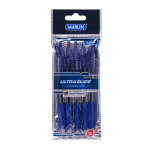 Marlin Ultraglide Blue Retractable Pen 5'S 0.7MM Polybag Pack Of 12