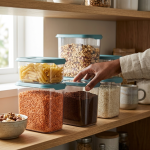 5-PIECE Airtight Clear Food Storage Container Set