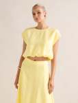 Georgina Bubble Hem Top - 18 Spring Daffodil Set