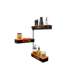 Three Tier 180 Rotating Rack shelf