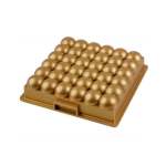 Square Bubble Cake Mould Gold