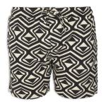 Black Geo Shorts
