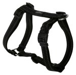 Rogz Utility Large 20MM Fanbelt Dog H-harness Reflective Different Colours - Black