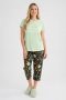 Ladies Printed Short Sleeve 3/4 Pyjama Set