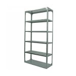 Bolted Shelving Steel Bay 6 Shelves Uni-angle Six Shelf Kit Galvanised 304.8 X 91.4 X 61 Cm