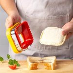 1PC Stainless Steel Sandwich Cutter And Sealer Set Versatile Square Pastry Mold For Lunchbox Meal Prep Diy Pocket Sandwiches Bak