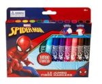 Spiderman 12 Jumbo Fibre Markers - Multi-color