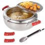 Deep Fryer Pot With Tongs Stainless Steel Japanese Fryer With Temperature Control And Oil Drip Drainer Rack Japanese Tempura Pot Set For French Frie