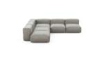 Five Module Corner Sofa - Velvet - Light Grey - 283CM X 283CM