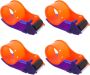 4PCS 40-50MM Packaging Tape Dispenser With Anti-slip Handle Portable Tape