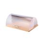 Rol Top Bread Bin Bamboo And Plastic W39 X D28 X H16CM