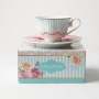 - Wavy Rose Cup & Saucer In Gift Box