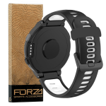 Watch Strap - Garmin Forerunner 220 230 235 620 630 735XT & More - Black White
