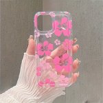 Flower Pattern Protective Phone Case For Iphone 15 11 14 13 12 Pro Max Xr XS