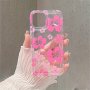 Flower Pattern Protective Phone Case For IPhone 15 11 14 13 12 Pro Max XR XS