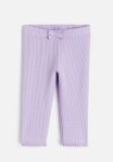 Waffled Jersey Leggings - Light Purple