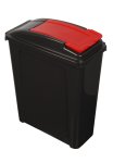 Wham Recycling 25L Slimline Bin & Lid Red