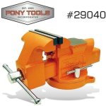 Pony Pony 4' Heavy-duty Workshop Bench Vice Swivel Base AC29040