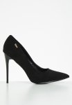 Plum Nellie Stiletto Court Heel - Black