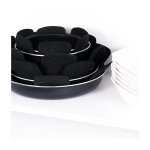 Pan Protector Mat 380MM 3 Piece Black By Papillon