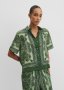 Organically Grown Cotton Scarf Print Short Sleeve Shirt