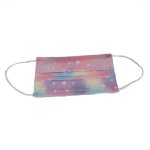 4AKID Pack Of 10 Adult Disposable Mask - Assorted Designs - Pink Stars
