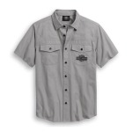 Men’s Freedom Short Sleeve Woven Shirt – Gray