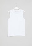 Slub Jersey Vest - White