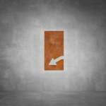 Arrow Sign D04 - Rust - Powder Coated Aluminum