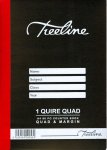Treeline A4 1 Quire 96 Page Quad & Margin