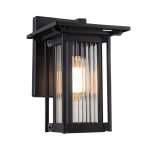 Ripple Cutt Glass Outdoor Wall Light