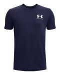 Boys' Ua Sportstyle Left Chest Short Sleeve - Midnight Navy Ymd