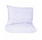 Smte 2 Piece Super Soft Non-shrink Silk Mat Standard Pillows Set 65CM X 45CM With Keychain